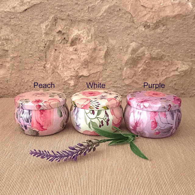 A Lulu Lavender Soy Wax and Lavender Candle in a Tin