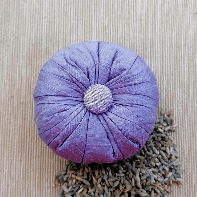 Lavender Sachet made with Dark Lavender Pure Dupion Silk