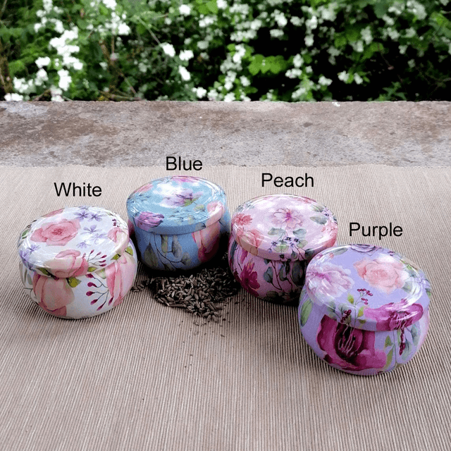 A Lulu Lavender Soy Wax and Lavender Candle in a Tin
