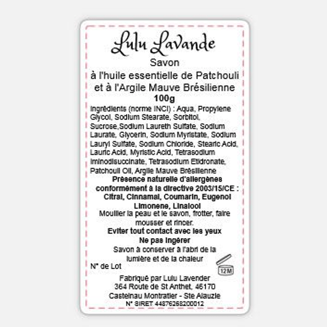 Patchouli Soap – 100g Handmade Soap Bar
